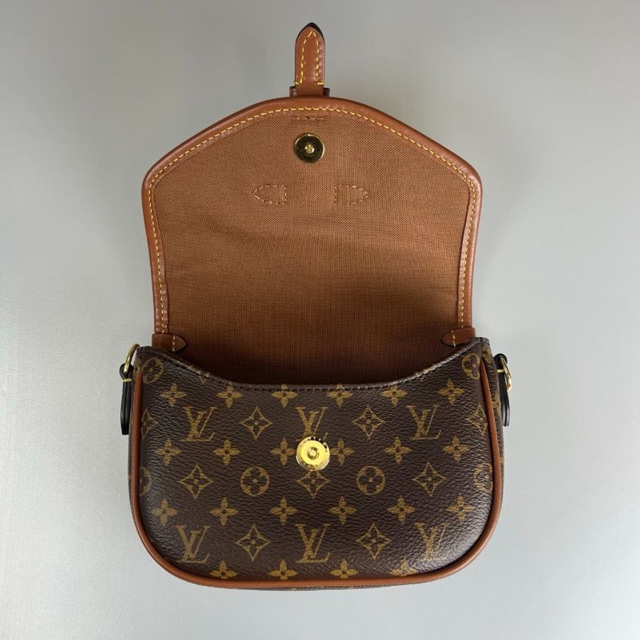 LV M27096/晶片款 老花Solo馬鞍包-5