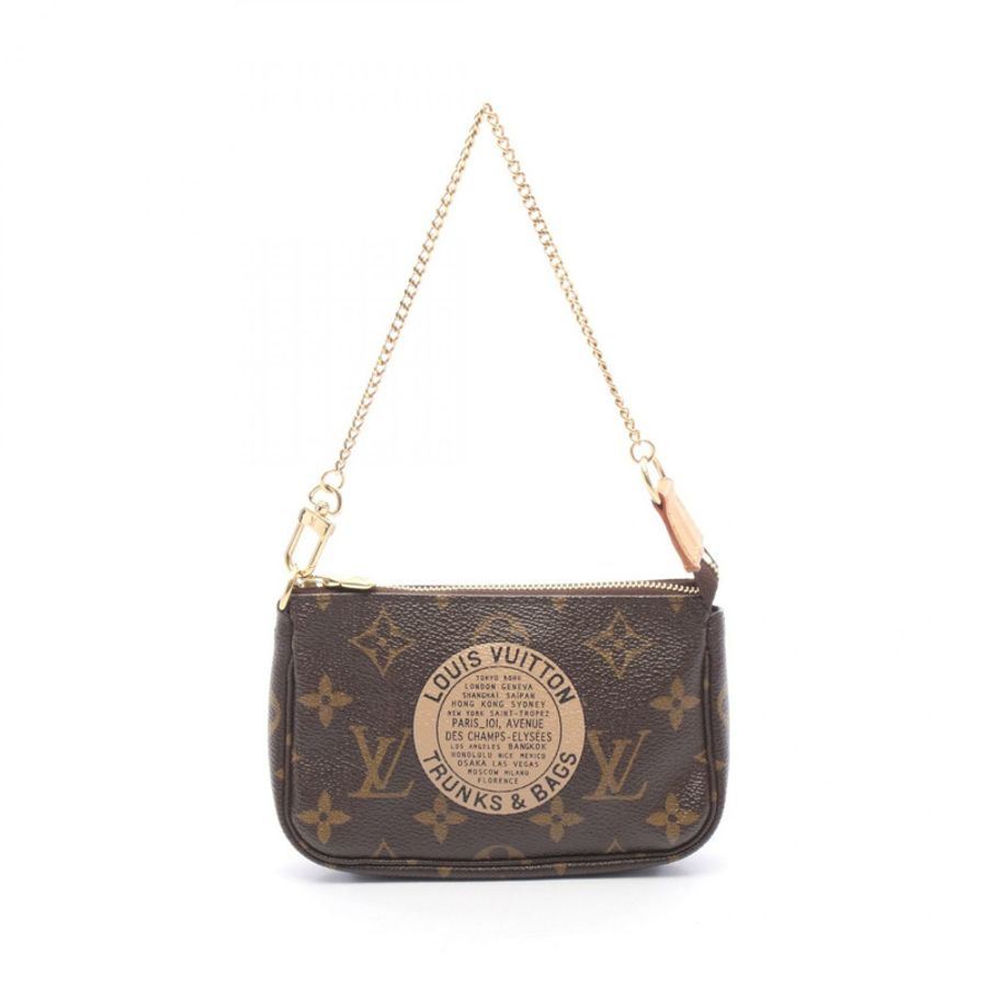 LOUIS VUITTON 迷你手拿包配件 T&B 鏈條手提包小袋 M60153 Monogram-0
