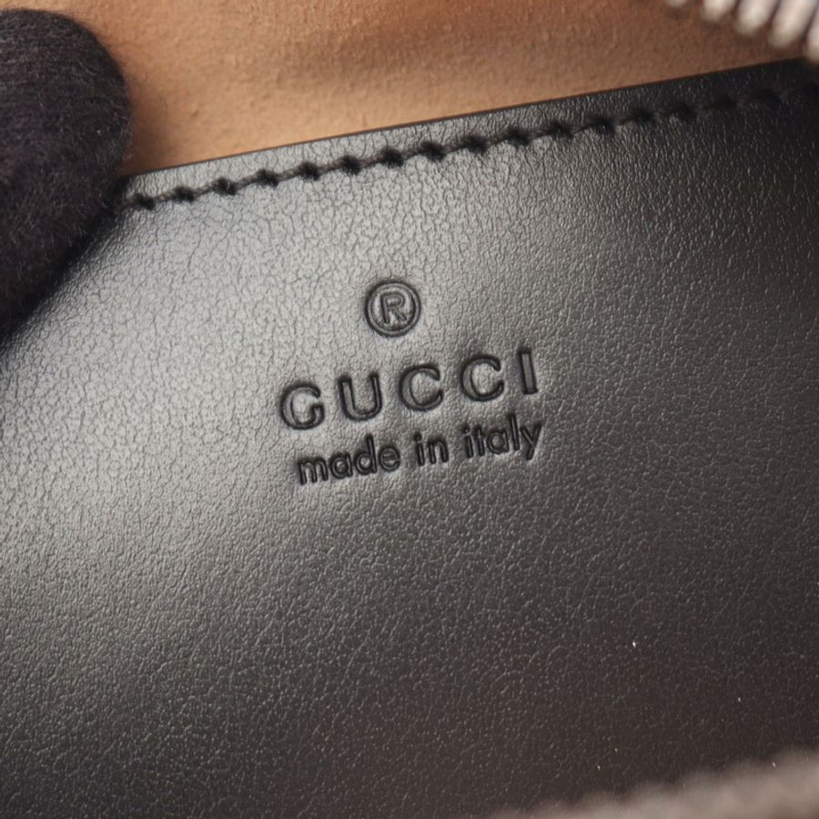 GUCCI GG Marmont 鏈條單肩包 447632DTD1T1000 黑色皮革 全新 女士-3