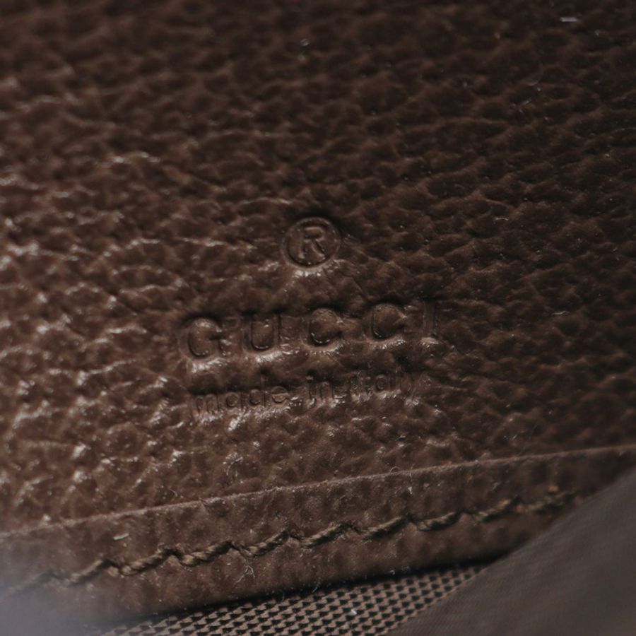 GUCCI Ophidia GG Supreme 鏈條單肩包 帆布皮革 米棕色 全新 WOC-3