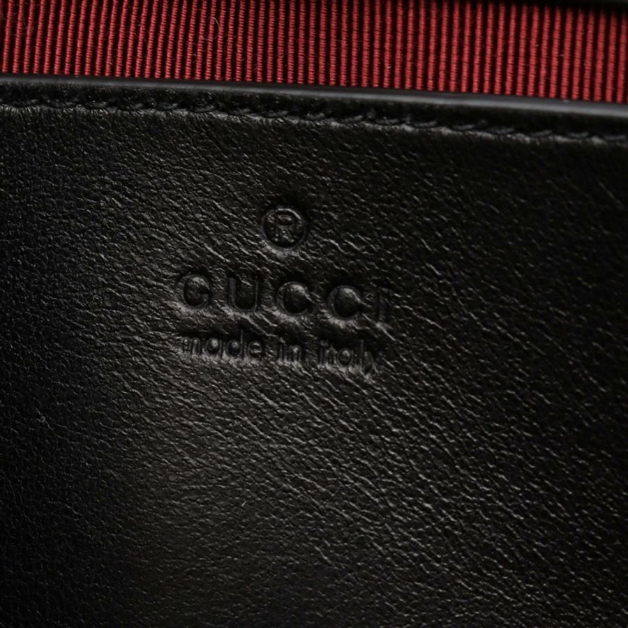 GUCCI GG Marmont 小號鏈條單肩包 837280AAE381000 皮革 黑色 全新-3