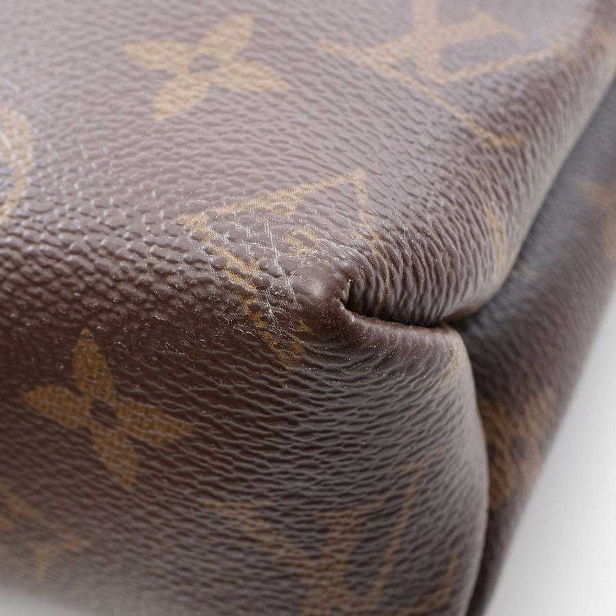 路易威登 Saint Placide 鏈條單肩背包 M43715 Monogram 皮革 棕色-6