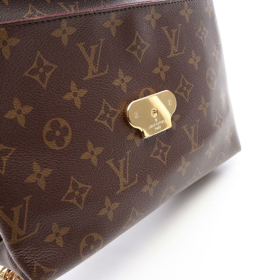 路易威登 Saint Placide 鏈條單肩背包 M43715 Monogram 皮革 棕色-12