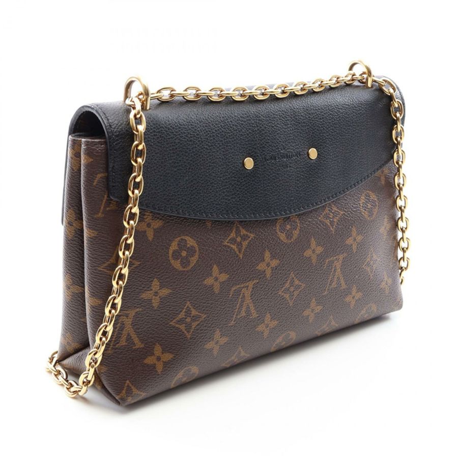 路易威登 Saint Placide 鏈條單背包 M43714 Monogram 棕色皮革-1