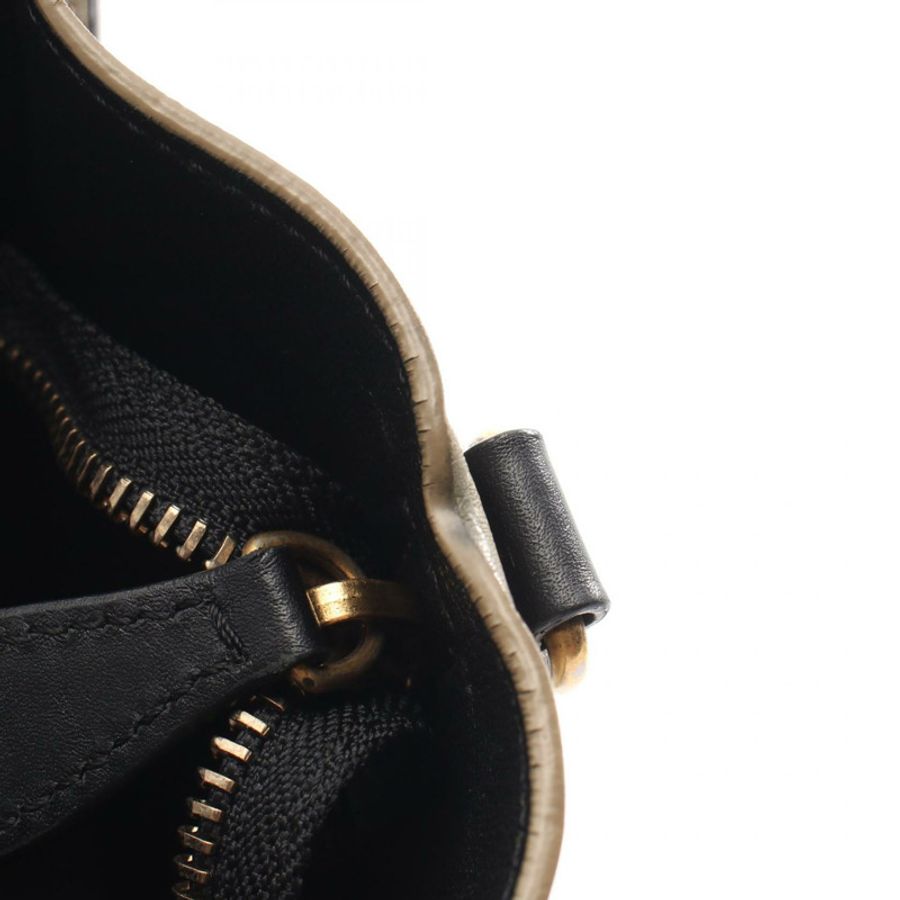 CELINE Luggage Nano Shopper 2WAY 單肩手提包 168243 皮革 粉紅色 黑色-4
