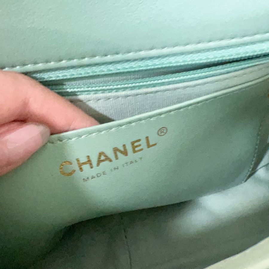 ෆ Chanel 粗鍊cf牛油果綠🥑-16