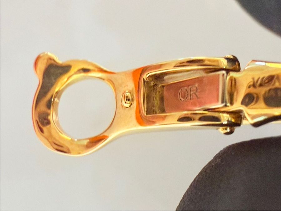 VCA梵克雅寶 四葉草 孔雀石 耳釘18k金 中號-9