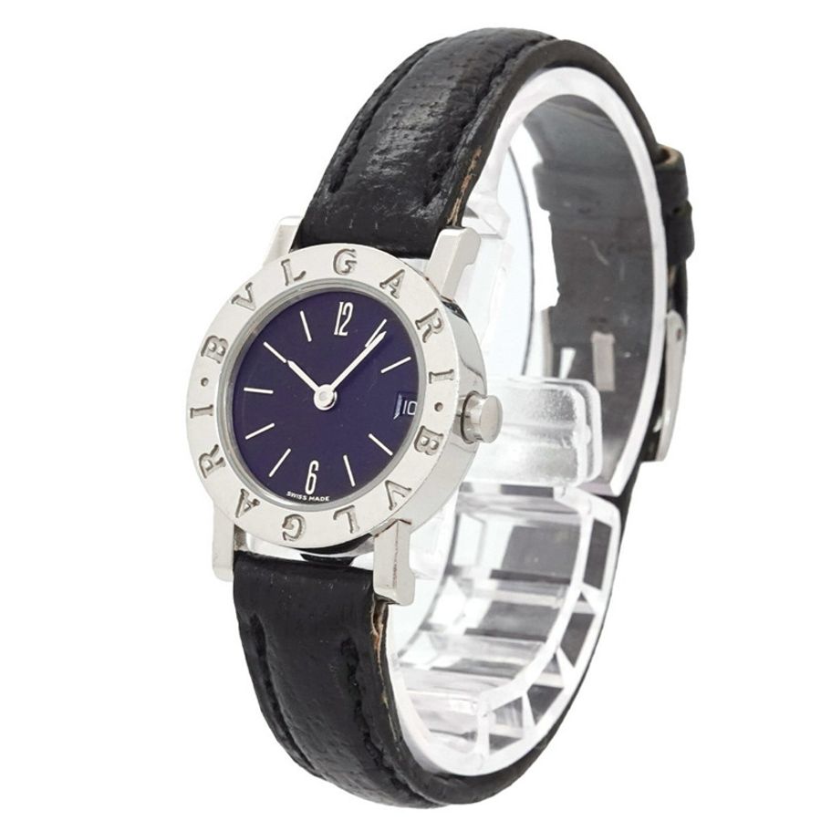 寶格麗 (BVLGARI) Date BB23SLD 女士腕錶 黑色石英錶-2