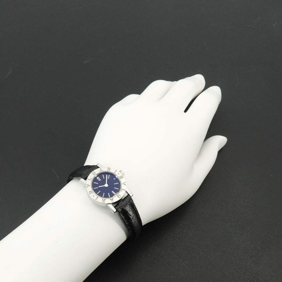 寶格麗 (BVLGARI) Date BB23SLD 女士腕錶 黑色石英錶-3