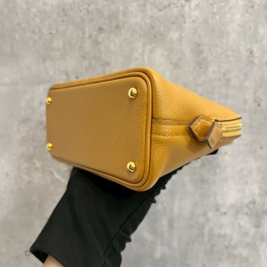 Hermes mini bolide 焦糖色-9
