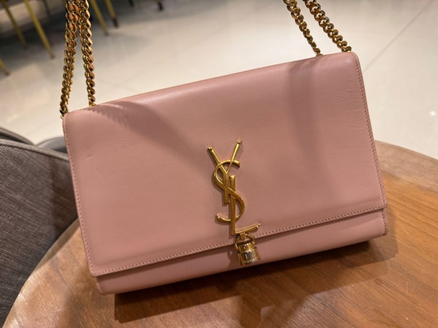 YSL Saint Laurent 粉紅色 肩背包 側背包-5