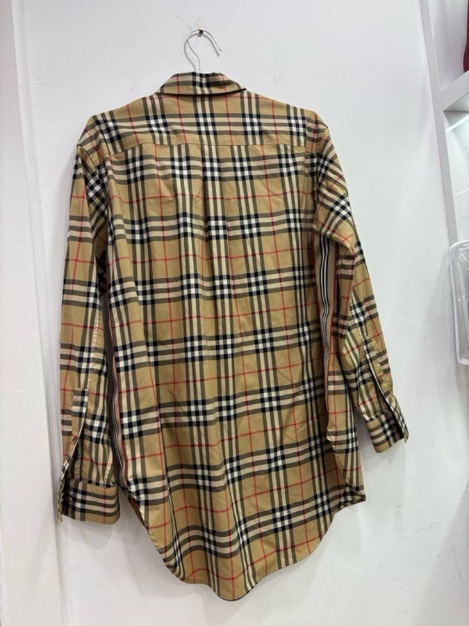 Burberry 巴寶莉 男士經典格紋長袖襯衫 外套 6碼-1