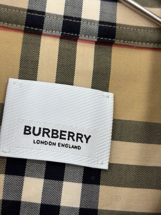Burberry 巴寶莉 男士經典格紋長袖襯衫 外套 6碼-2