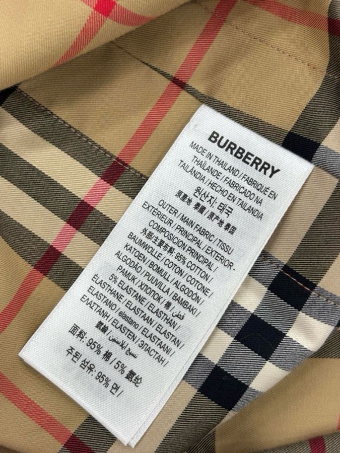 Burberry 巴寶莉 男士經典格紋長袖襯衫 外套 6碼-4
