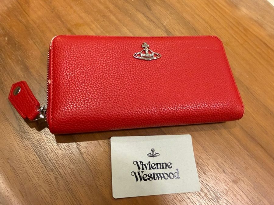 Vivienne Westwood 紅色長夾-5