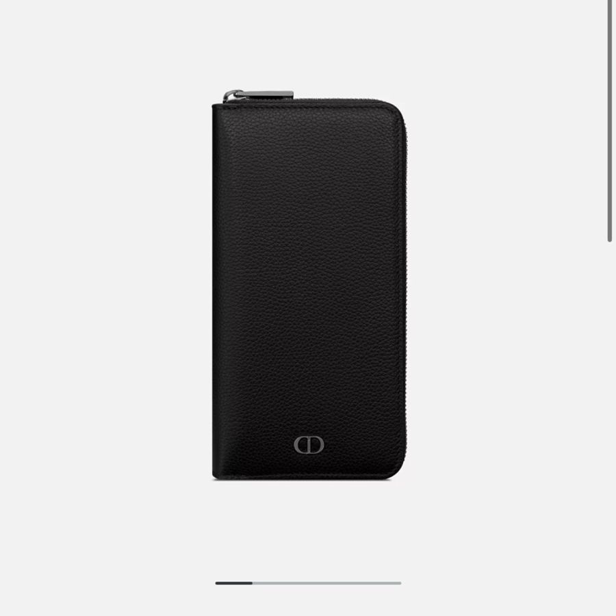 (全新閒置🎁) DIOR CD Icon 粒面小牛皮 長夾 專櫃31,000-16