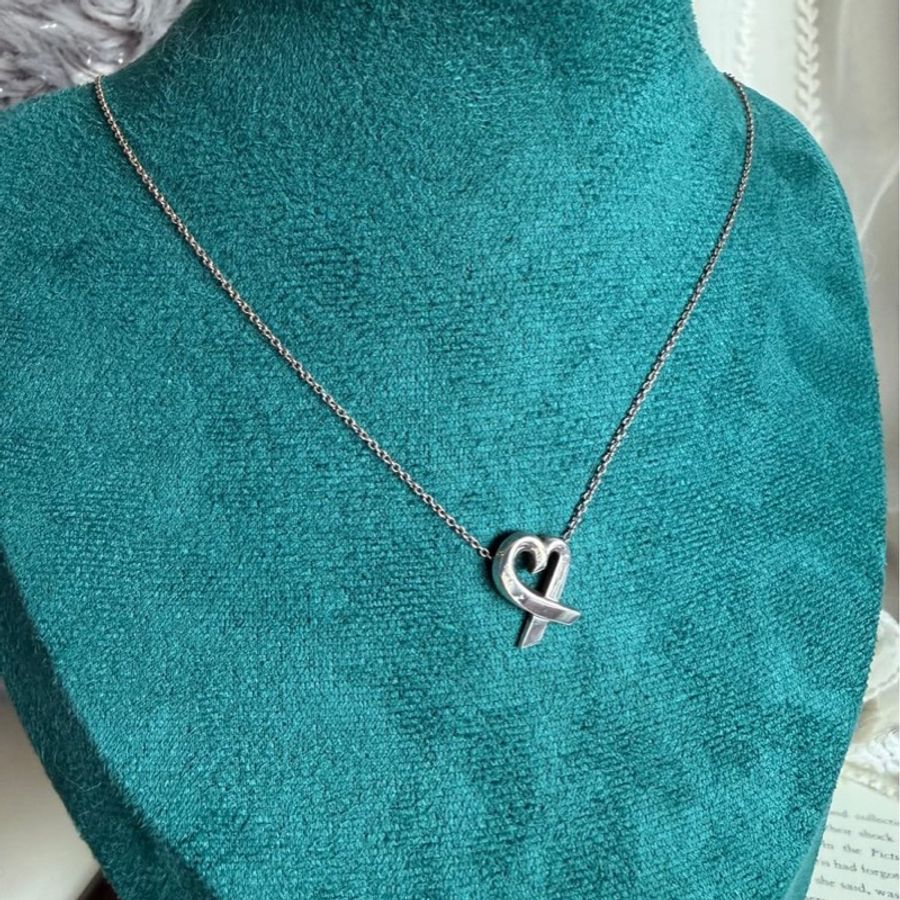 蒂芙尼 Paloma Picasso 畢卡索設計系列 Loving Heart擁抱愛心 純銀項鍊 純銀 頸鏈 項鏈 鎖骨鏈 Tiffany & Co 純銀項鍊 925-1