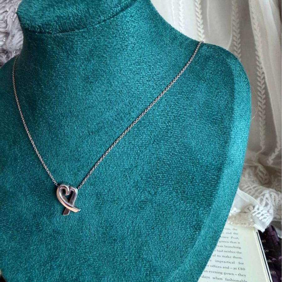 蒂芙尼 Paloma Picasso 畢卡索設計系列 Loving Heart擁抱愛心 純銀項鍊 純銀 頸鏈 項鏈 鎖骨鏈 Tiffany & Co 純銀項鍊 925-3