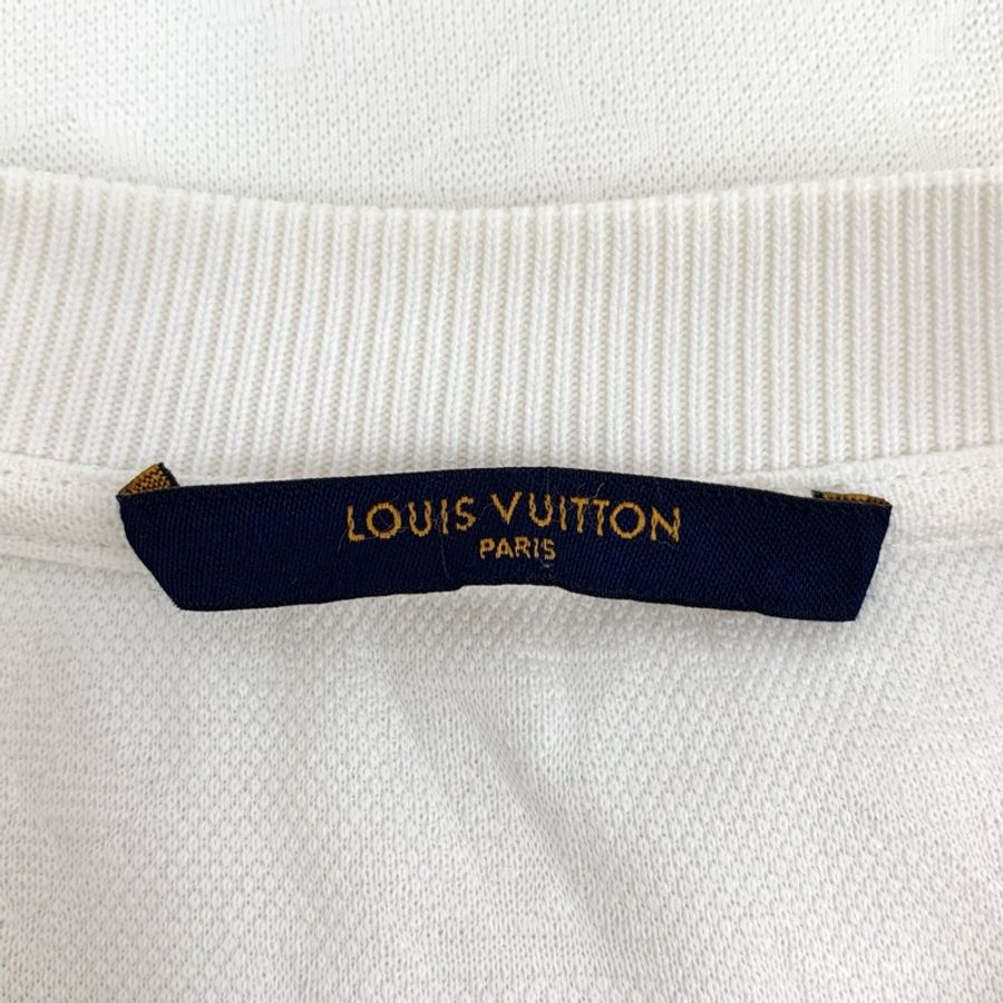 Louis Vuitton 24款 白色口袋老花T恤 S码-4