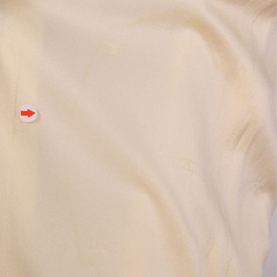 Chanel 98年奶白色羊毛双排扣上衣外套半裙套装-56