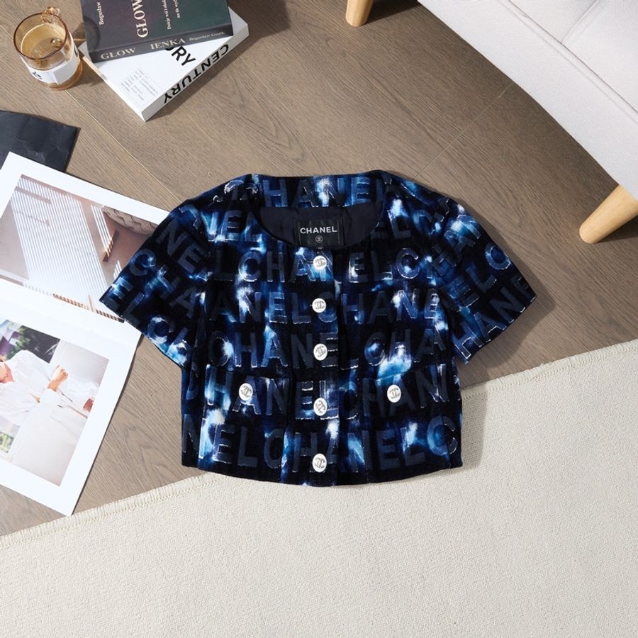 Chanel 絲絨短款短袖-0