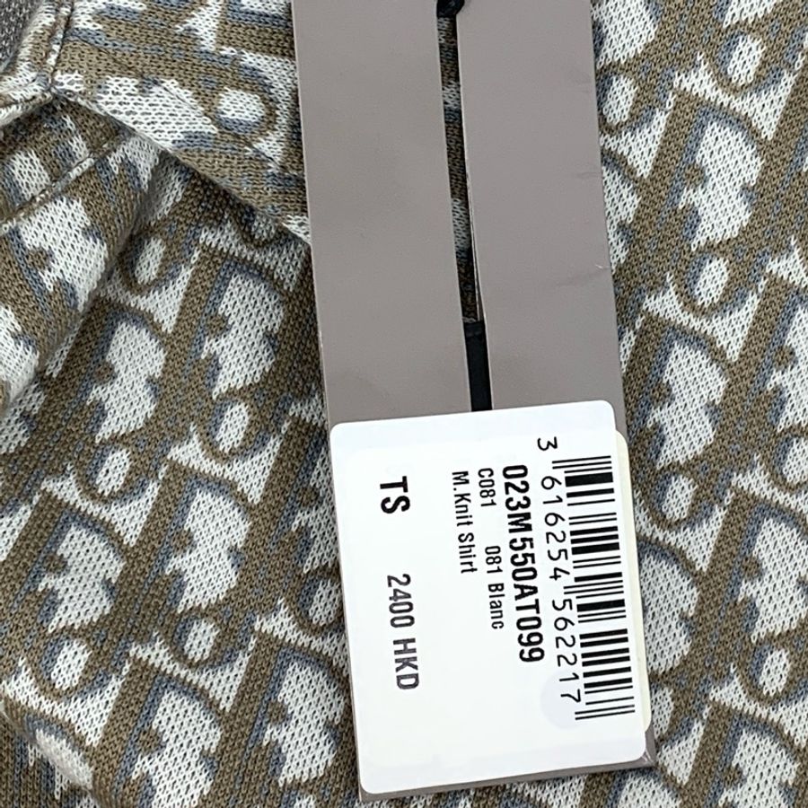 Dior 22款 棕色长袖衬衫 S码 全新带吊牌-7