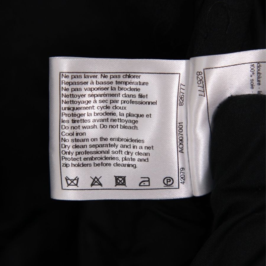 Chanel 17年大都会系列秀款黑色重工刺绣花朵钉珠滚边上衣外套-21