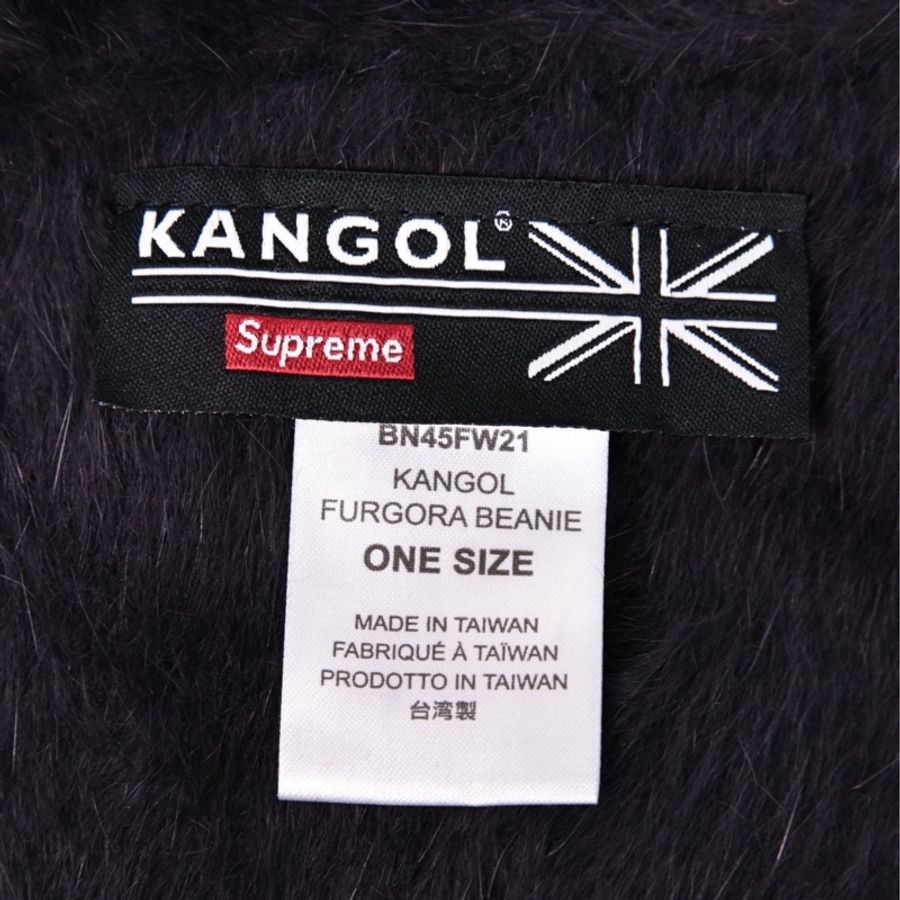 Supreme x Kangol联名黑色毛绒帽冷帽帽子-15