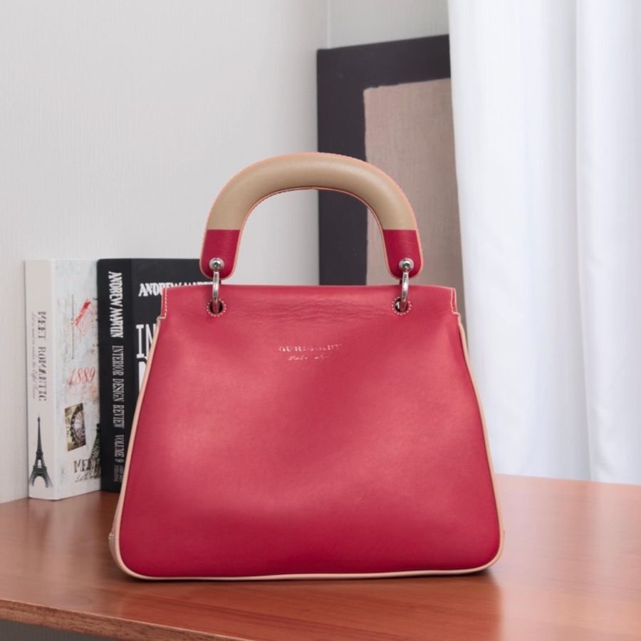 🌸 BURBERRY 拼色手提肩背包-2