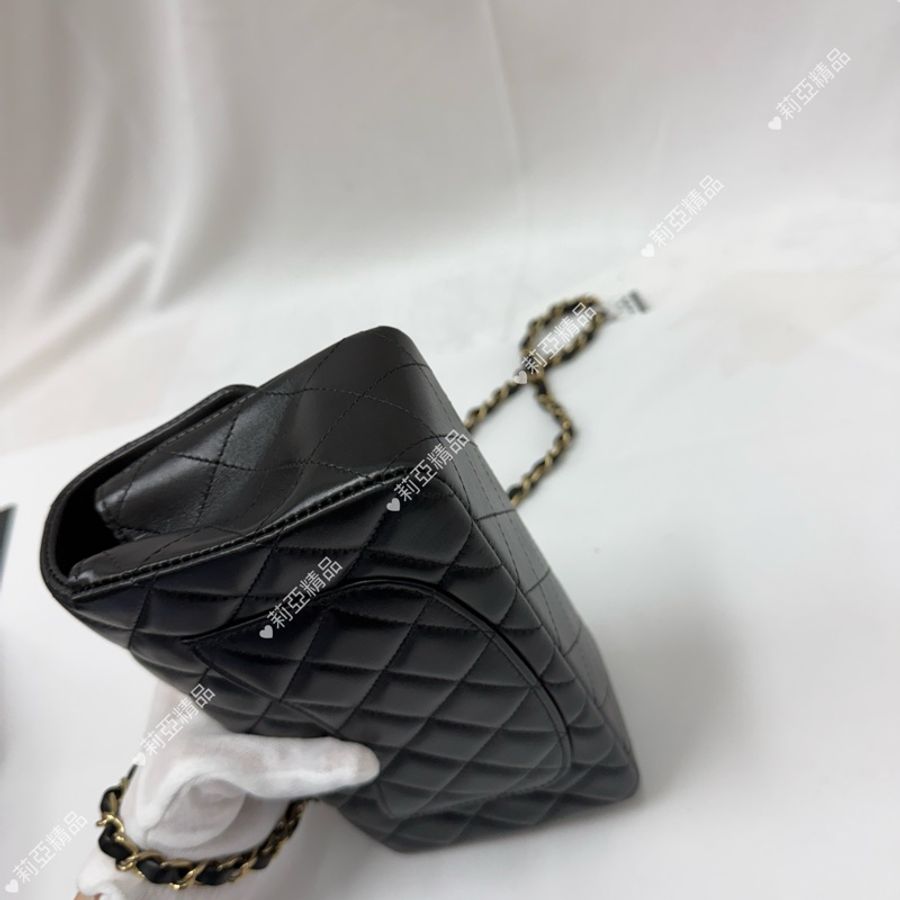 莉亞精品♡Chanel cf20淡金釦 近新美包-14