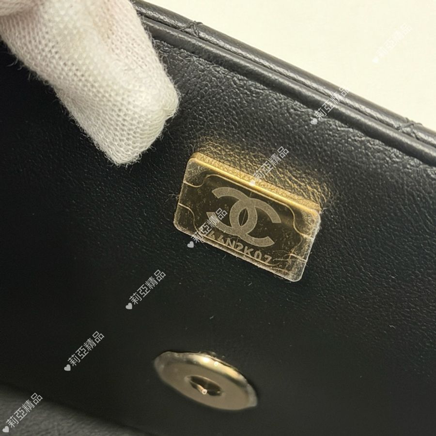 莉亞精品♡Chanel cf20淡金釦 近新美包-15
