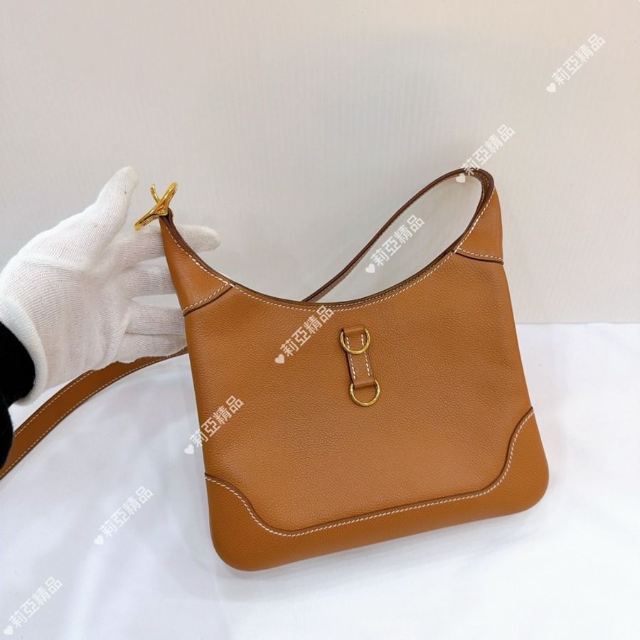 莉亞精品♡ HERMES TRIM DUO24 金棕金扣 二手美包-2