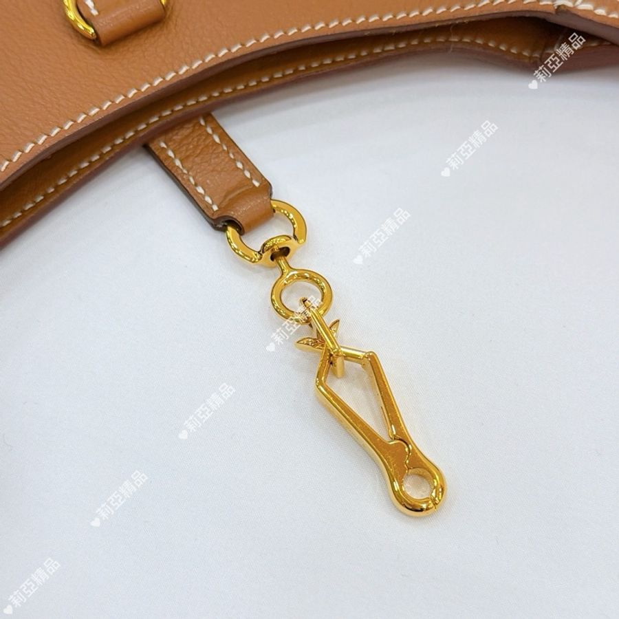 莉亞精品♡ HERMES TRIM DUO24 金棕金扣 二手美包-5