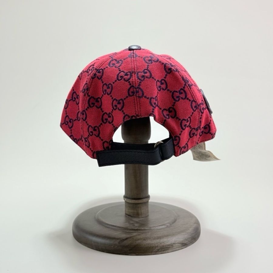 GUCCI古馳雙G老花滿LOGO棒球帽 S碼-8