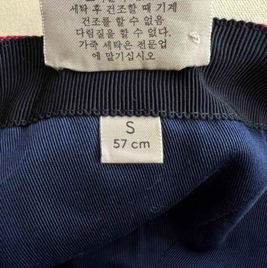 GUCCI古馳雙G老花滿LOGO棒球帽 S碼-11