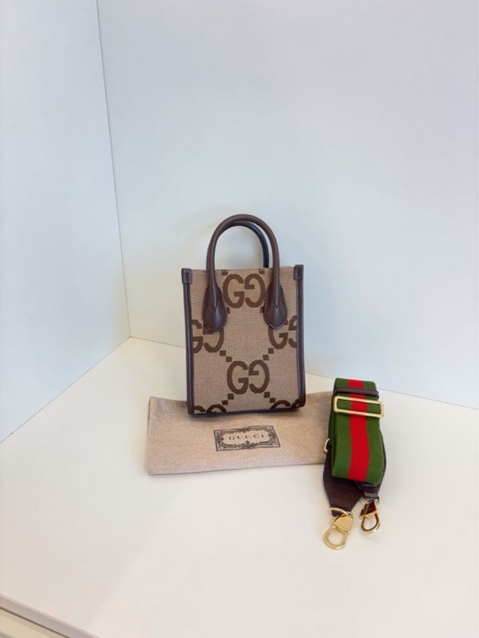 ✨Gucci|大logo老花竪版琴譜包|紅綠條紋寬肩帶|98以上新-1