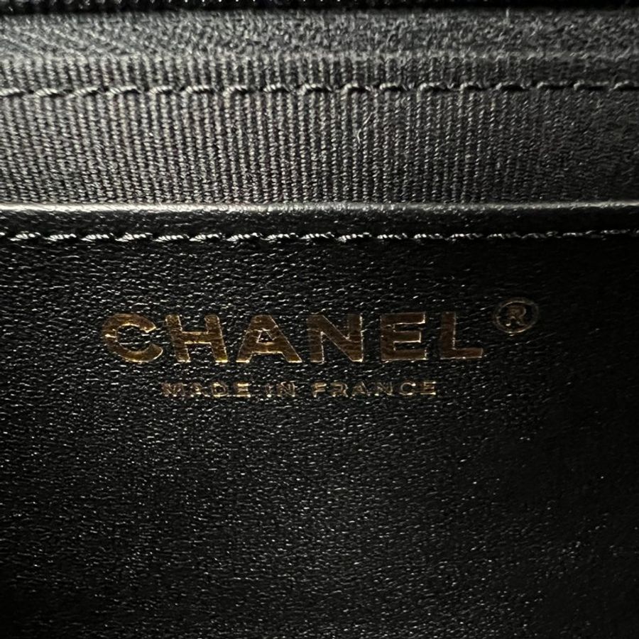 鑒定師的收藏|香奈兒 雙鏈帶口蓋包 黑色金扣 晶片款 CHANEL 25P Double Chain Flap Bag 【 雙鏈設計 20cm 黃金尺寸 】-6