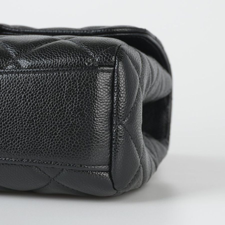 鑒定師的收藏|香奈兒 雙鏈帶口蓋包 黑色金扣 晶片款 CHANEL 25P Double Chain Flap Bag 【 雙鏈設計 20cm 黃金尺寸 】-21