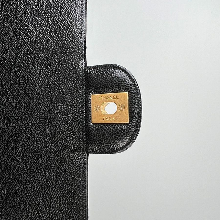鑒定師的收藏|香奈兒 雙鏈帶口蓋包 黑色金扣 晶片款 CHANEL 25P Double Chain Flap Bag 【 雙鏈設計 20cm 黃金尺寸 】-36
