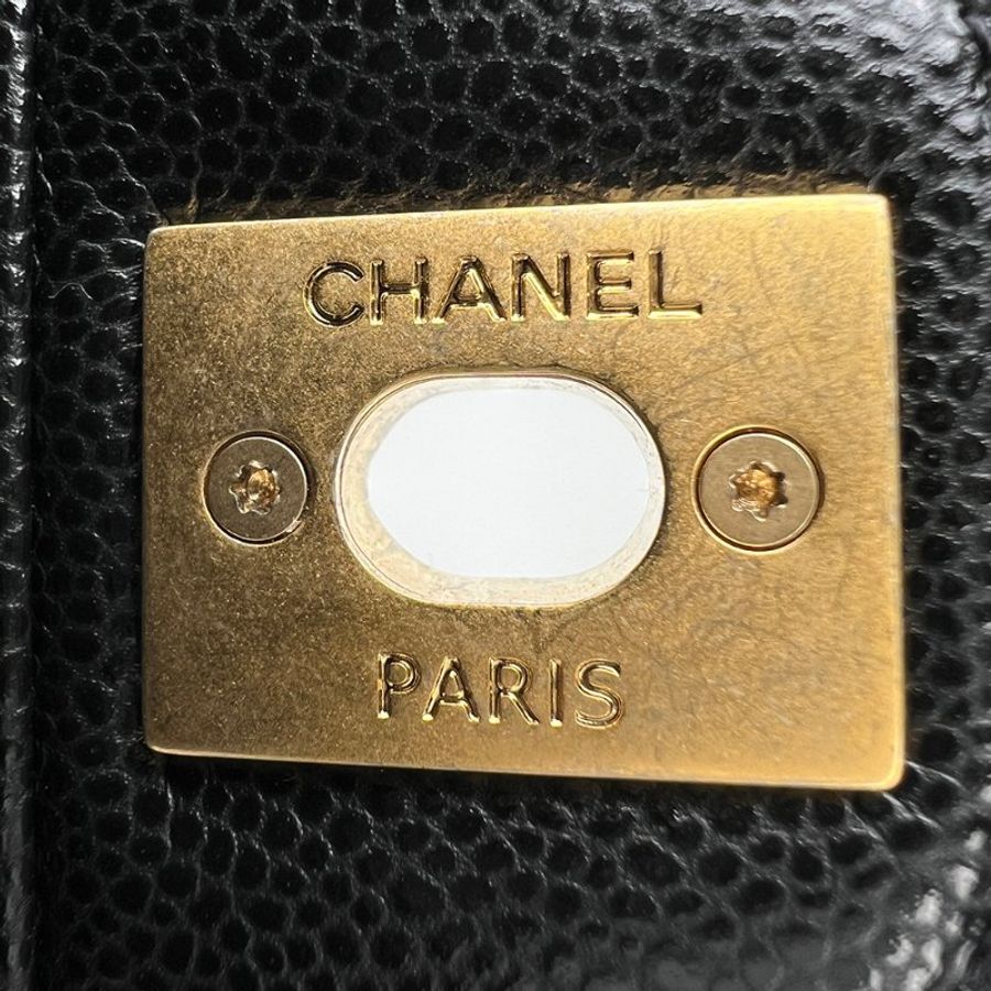 鑒定師的收藏|香奈兒 雙鏈帶口蓋包 黑色金扣 晶片款 CHANEL 25P Double Chain Flap Bag 【 雙鏈設計 20cm 黃金尺寸 】-37