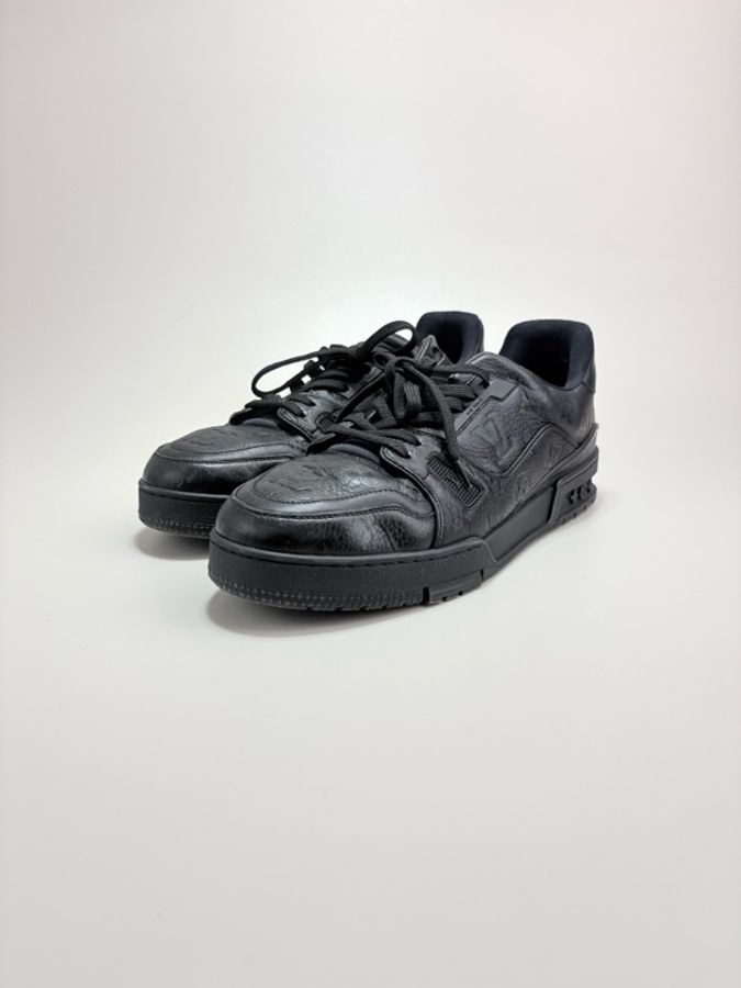 LOUIS VUITTON 路易威登TRAINER黑武士壓紋板鞋-0