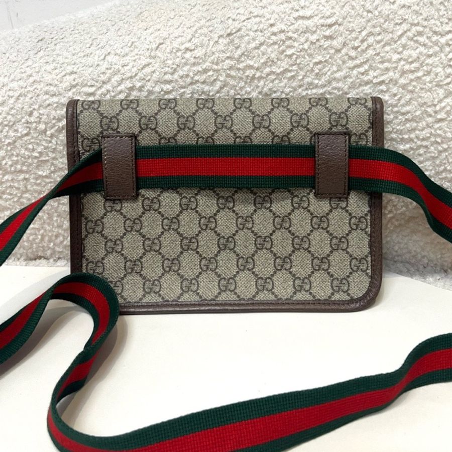 Gucci 古馳 虎頭腰包-10