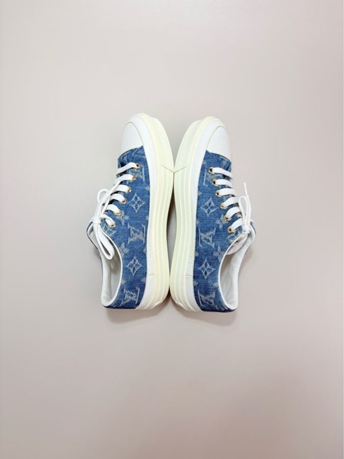 LOUIS VUITTON 路易威登 STELLAR老花牛仔板鞋-4