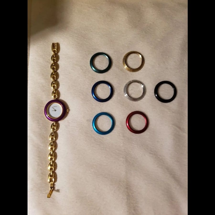 Gucci 石英腕錶(另有七色環可交替换)-4