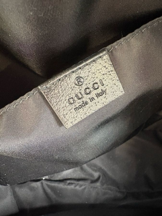 GUCCI古馳雙G老花滿LOGO雙肩包-5