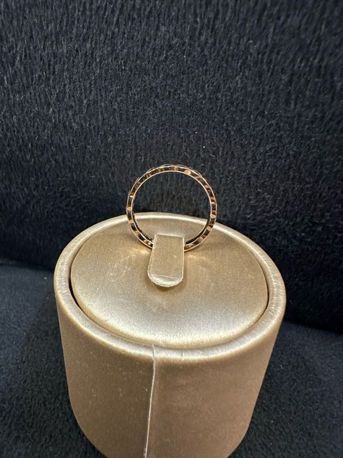 Chanel 18K米金菱格窄版coco crush戒指J11785-3
