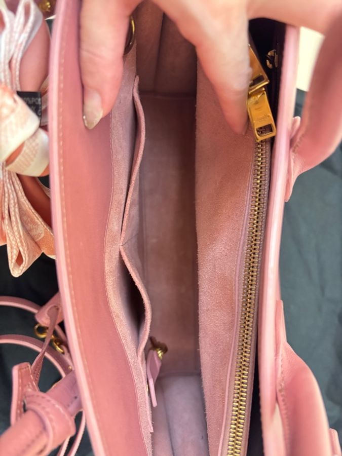 saint Laurent YSL sac de bag風琴包 玫瑰乾燥粉色-21