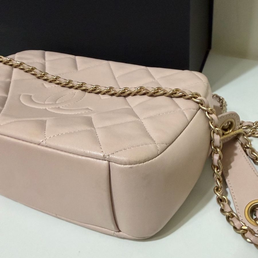 ✨Chanel 櫻花粉相機包 98新💕-6