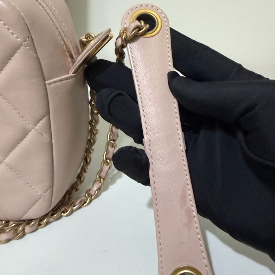 ✨Chanel 櫻花粉相機包 98新💕-14
