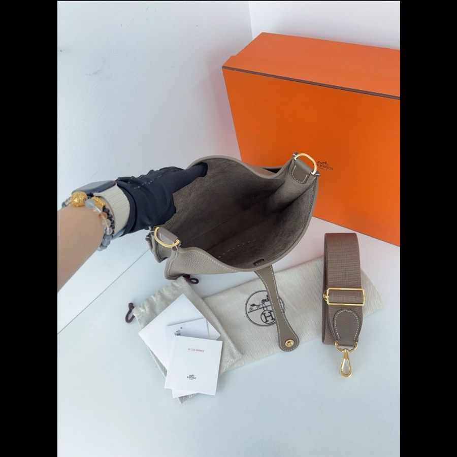 Hermes愛馬仕evelyne29 大象灰金扣伊芙琳 99新✨️-11